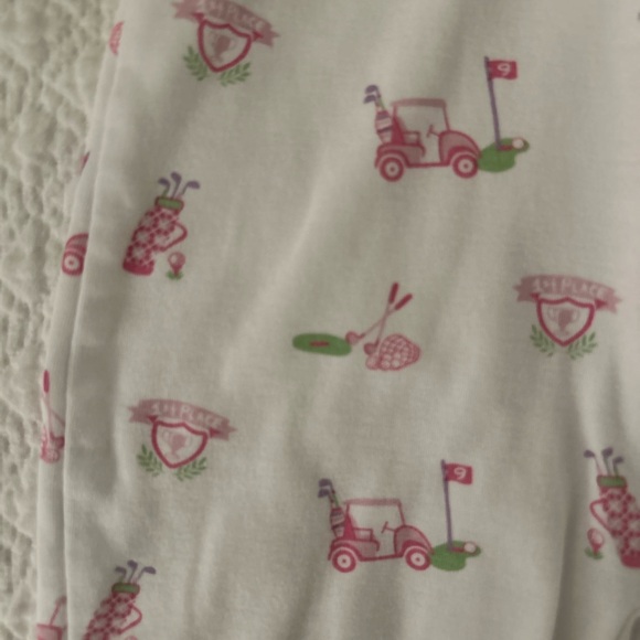 Kissy Kissy Golf Club Pink Zip Footie - Picture 2 of 3